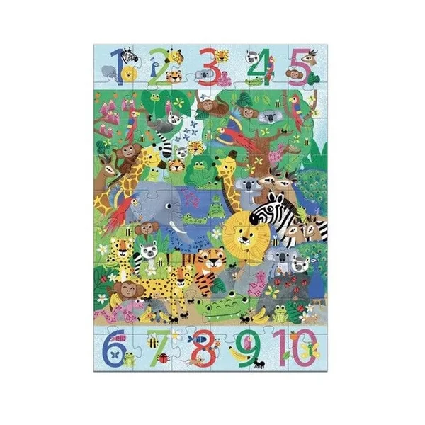 Puzzle géant 1 à 10 Jungle - Djeco