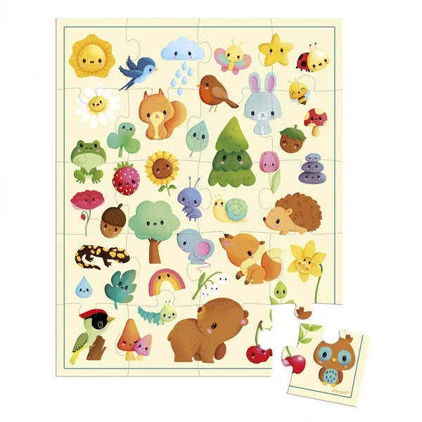 Puzzle Imagier de la nature 20 pcs - Janod