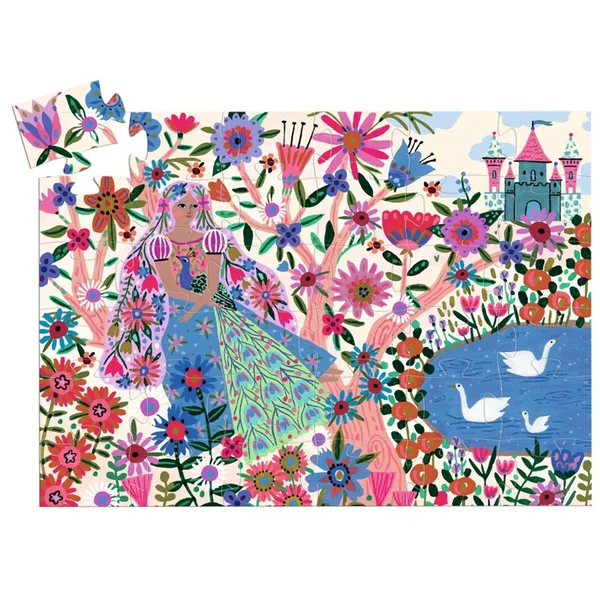Puzzle La princesse et son paon 36 pcs - Djeco
