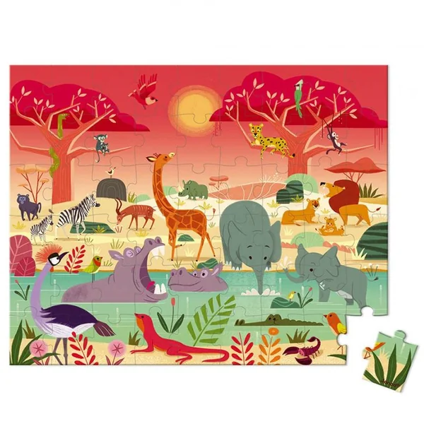 Puzzle La Réserve Animalière 54 pcs - Janod
