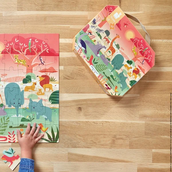 Puzzle La Réserve Animalière 54 pcs - Janod