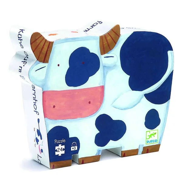 Puzzle - Les vaches à la ferme 24 pcs - Djeco