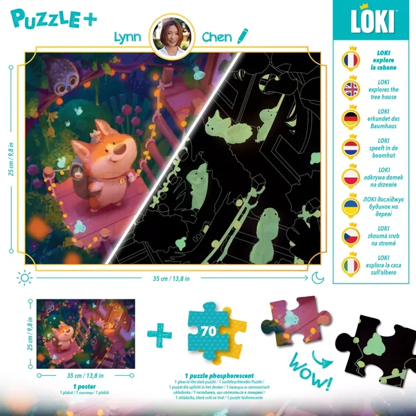 Puzzle Loki explore la Cabane - 70 pièces