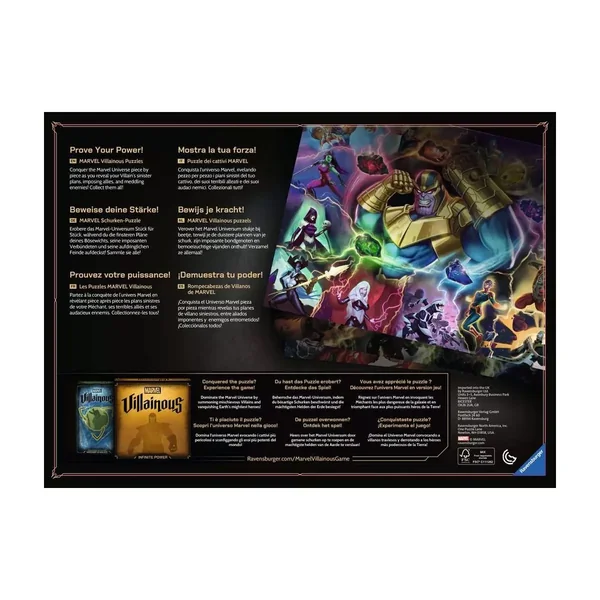 Puzzle Marvel Villainous : Thanos - 1000 pièces