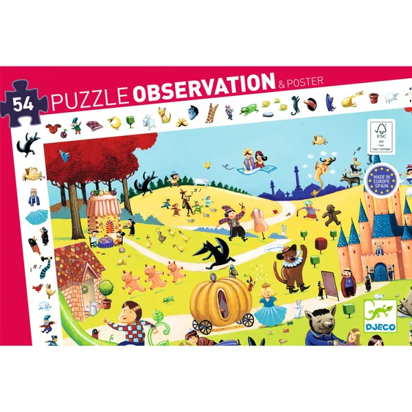 Puzzle Observation - Les Contes - 54 Pièces
