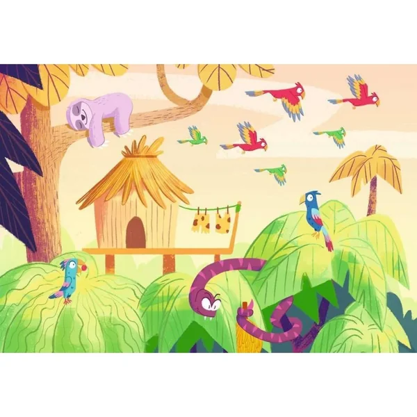 Puzzle & Play - 2x24 pièces - Exploration de la jungle