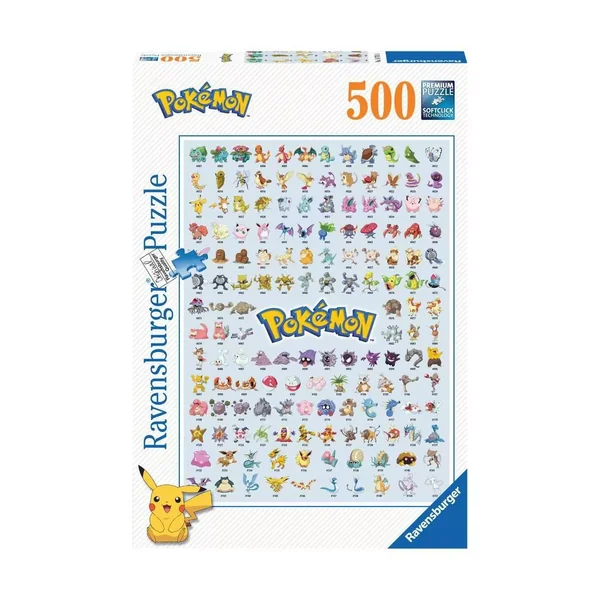 Puzzle Pokémon : Pokédex 1er Génération - 500 pièces