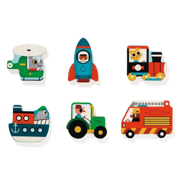 Puzzle Puzzlo Vroom - Djeco