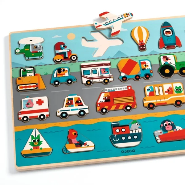 Puzzle Puzzlo Vroom - Djeco