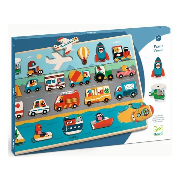 Puzzle Puzzlo Vroom - Djeco