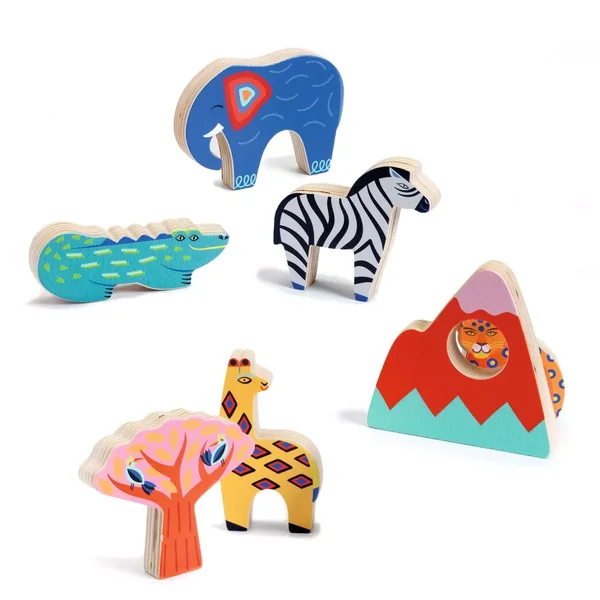 Puzzle Relief Savana Story - 7 pièces