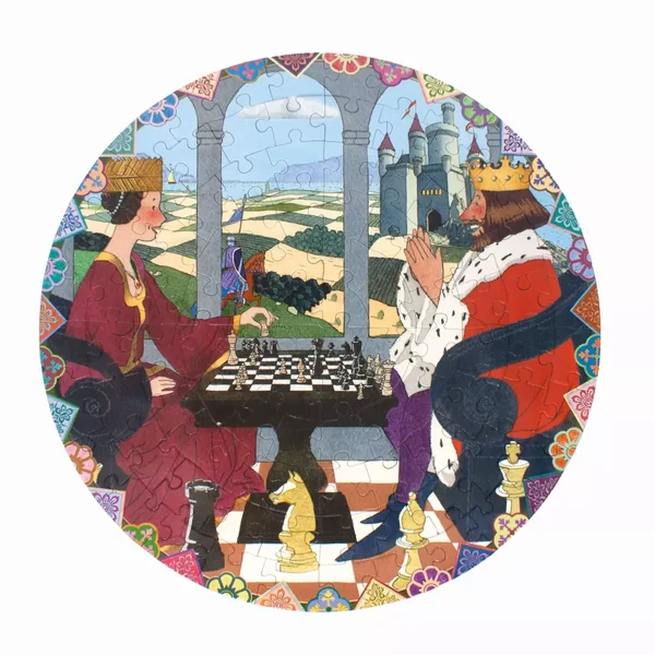 Puzzle Rond Gambit de la Reine - 100 pièces