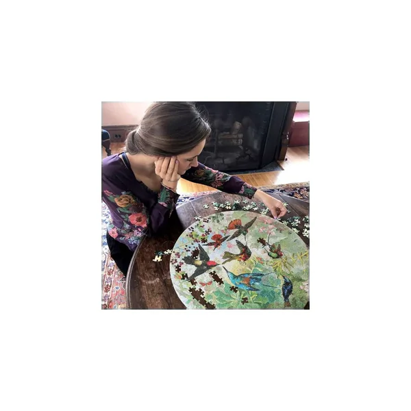 Puzzle Rond Hummingbirds - 500 pièces
