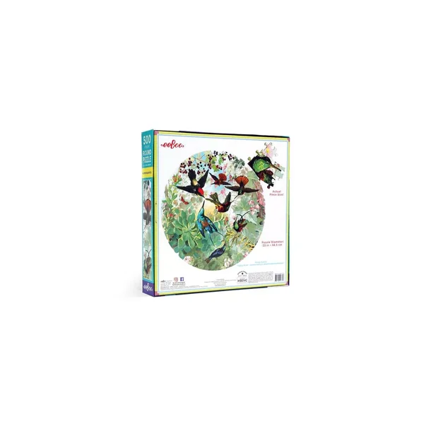 Puzzle Rond Hummingbirds - 500 pièces