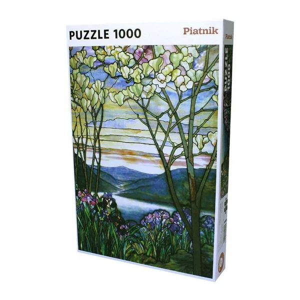Puzzle Tiffany Magnolias et Iris - 1000 pcs