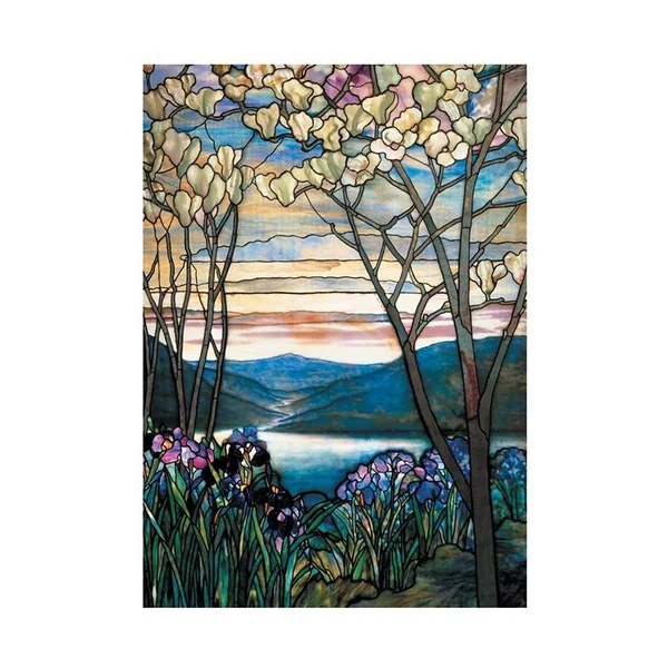 Puzzle Tiffany Magnolias et Iris - 1000 pcs