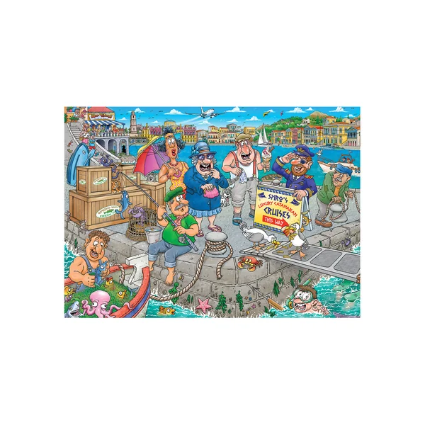Puzzle Wasgij Original 47 - Le Radeau à la Dérive ! - 1000 Pièces