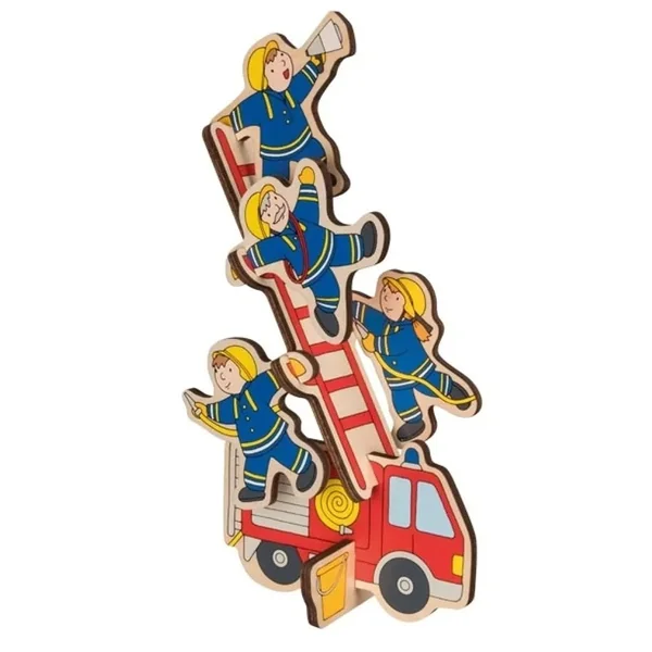 Puzzle à empiler 7 pcs Pompiers - Goki