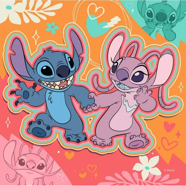 Puzzles 3x49 pcs Jouer toute la journée Disney Stitch - Ravensburger