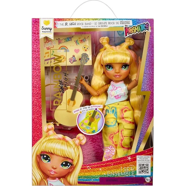 Rainbow High Junior Fashion poupée dans un groupe de rock - Sunny