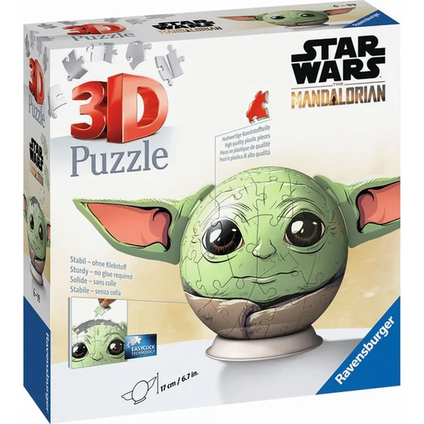 Ravensburger Puzzle-Ball Star Wars : Baby Yoda avec oreilles 72 pièces