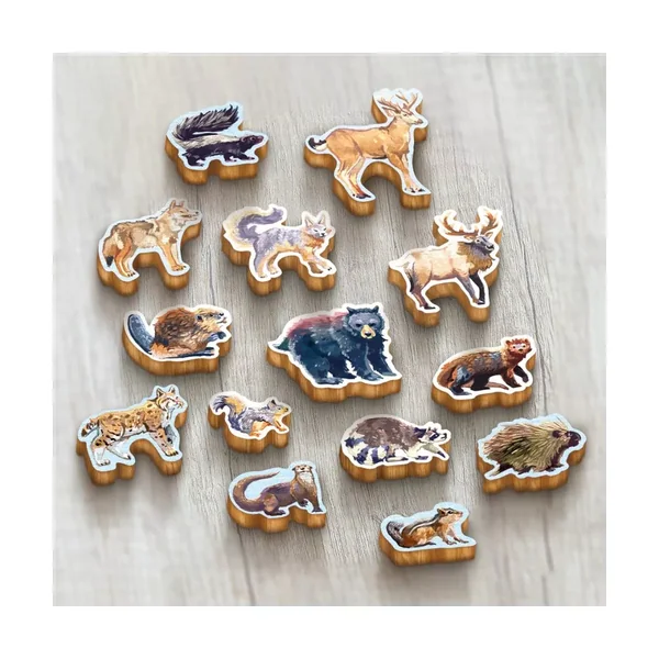 Redwood - 210 jetons en bois pour Jeu de base + extension (Exclusivité KS)