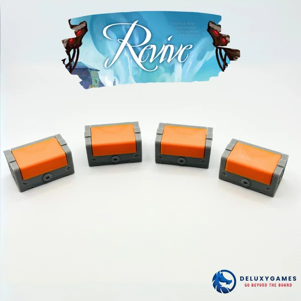 Revive - Lot de 4 boites de rangements pour jetons