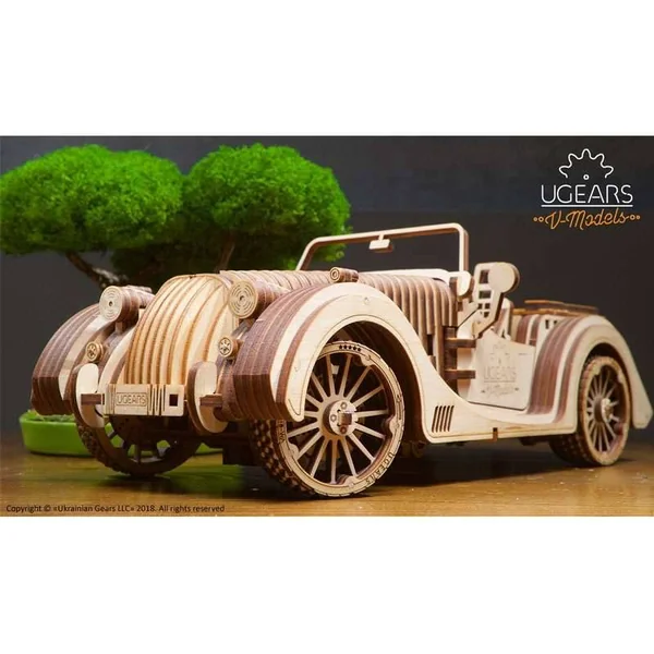 Roadster VM-01 - Puzzle 3d Mécanique en bois
