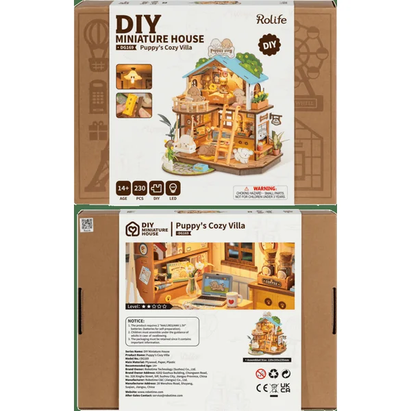 RoboTime Miniature de maison Maison pour chiots