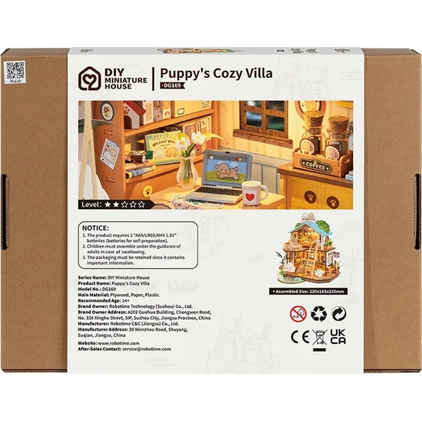 RoboTime Miniature de maison Maison pour chiots