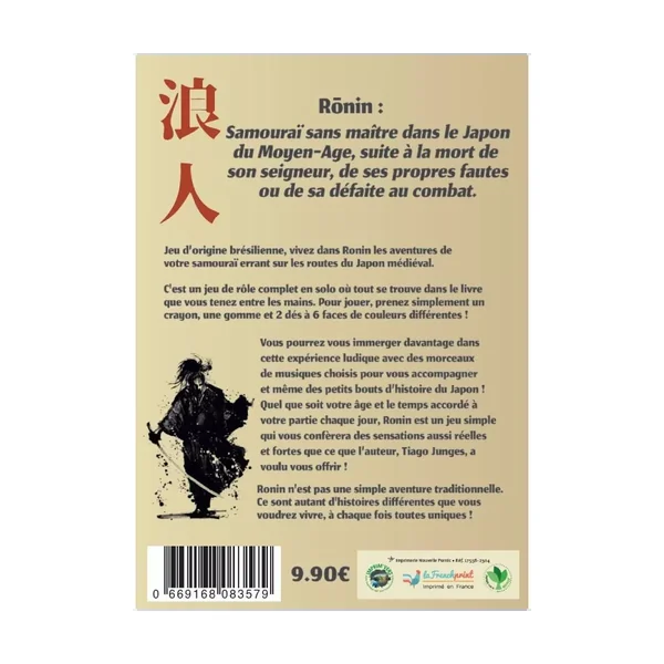 Ronin JDR - Le Jeu de Rôle Solo