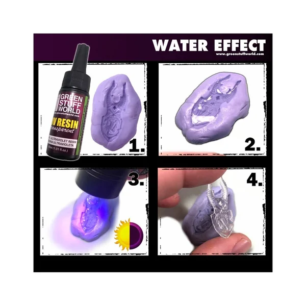 Résine Transparente Ultraviolette - Effet Eau (100ml)