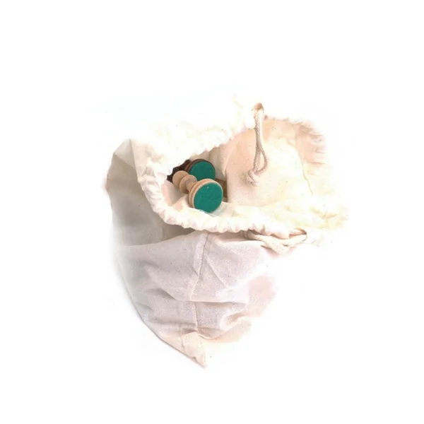 Sac en tissu pour pièces d'échecs (couleur naturelle)