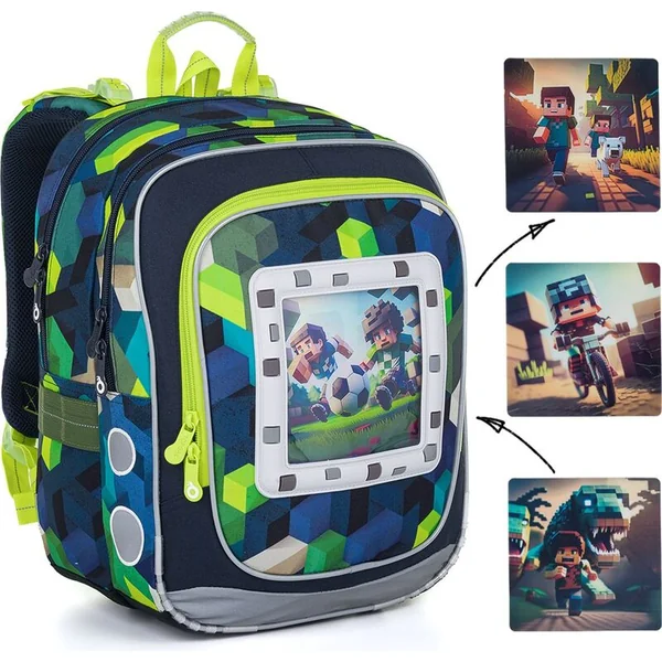 Sac à dos scolaire léger Minecraft World Topgal ENDY 24015