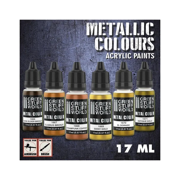 Set de Peintures Métalliques - Or
