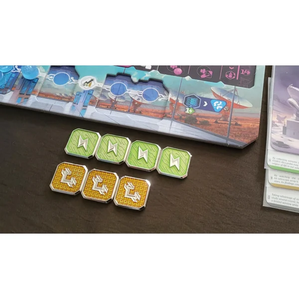 SETI : Ensemble de jetons en métal émaillé