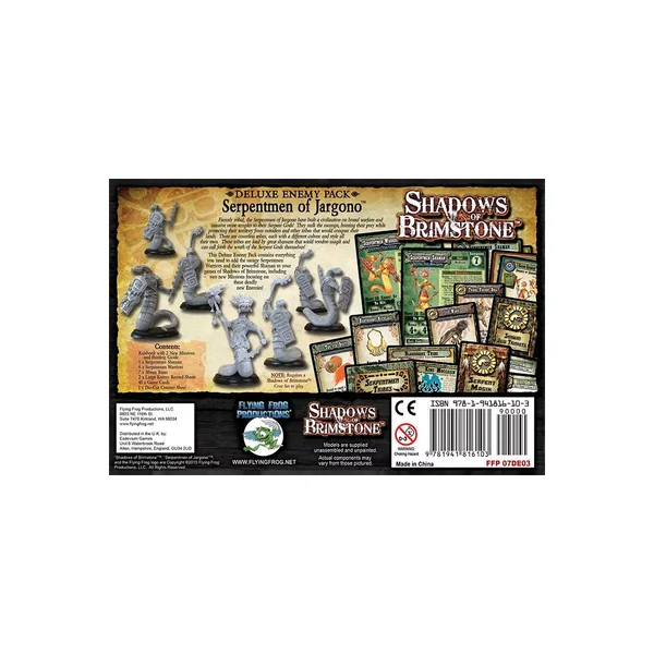Shadows of Brimstone : Serpentmen of Jargono - Deluxe Enemy Pack - Version Anglaise