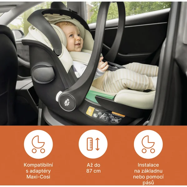 Siège auto XM Plus i-Size bundle, Ivoire Beige