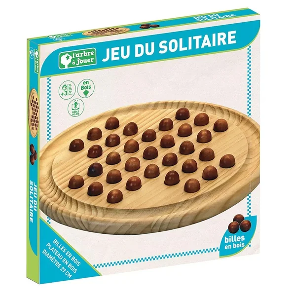 Solitaire en bois - Jeujura