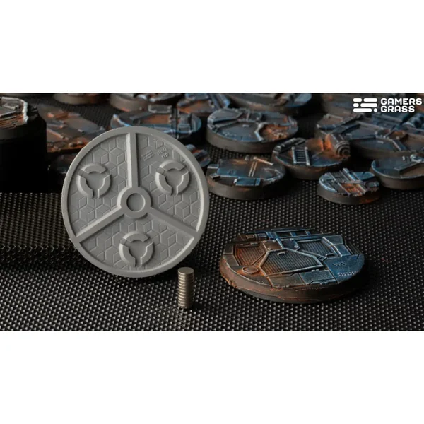 Spaceship Corridor Bases, Round 50mm (x3)