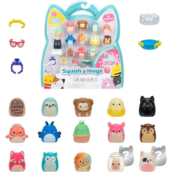 Squish a longs ensemble de 14 figurines W1