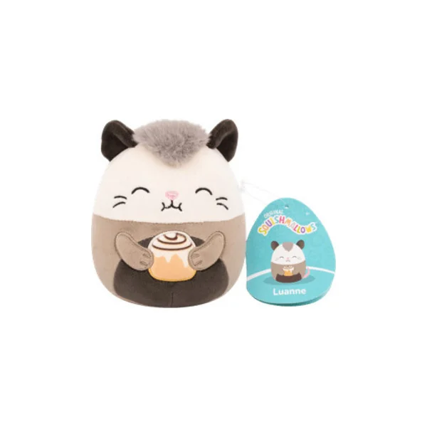 Squishmallows Opossum avec col roulé Luanne, 13 cm