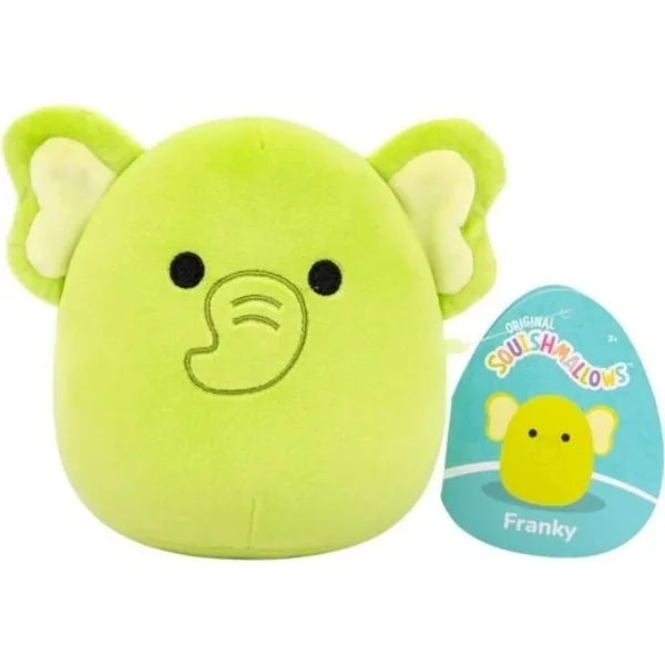Squishmallows Éléphant vert Franky, 13 cm