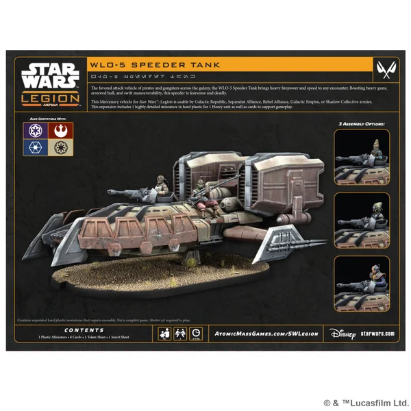 Star Wars Legion : WL0-5 Speeder Tank