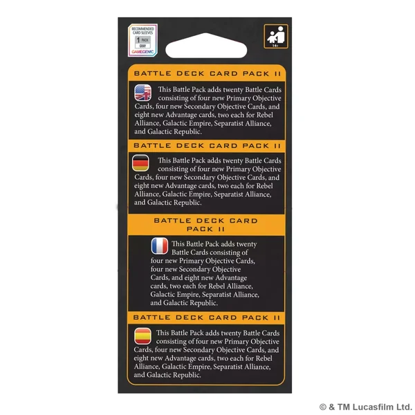 Star Wars : Légion - Battle Deck Pack 2 - Extension