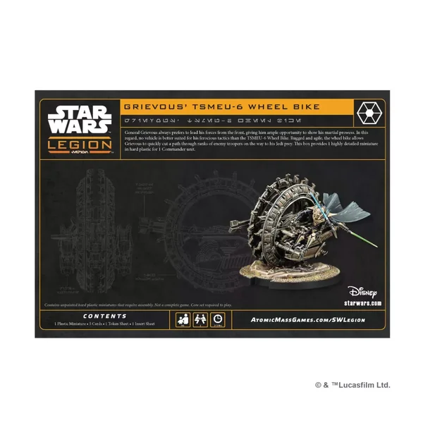 Star Wars : Légion - Grievous’ TSMEU‑6 Wheel Bike - Extension Commandant