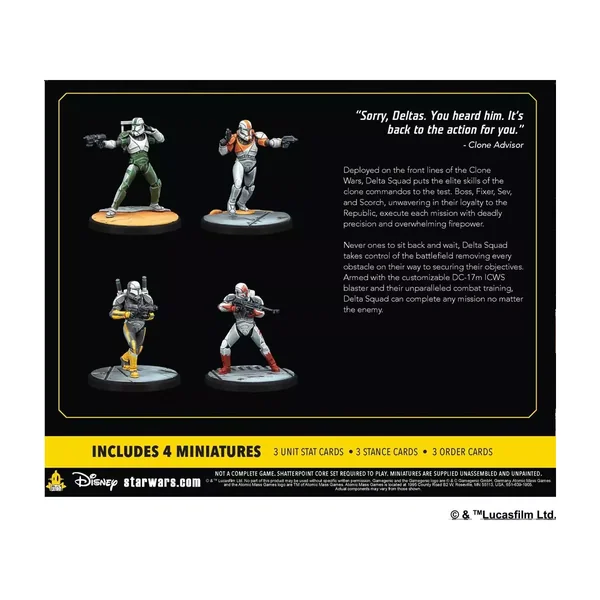 Star Wars : Shatterpoint : Delta Squad, Form Up - Escouade Pack - Extension