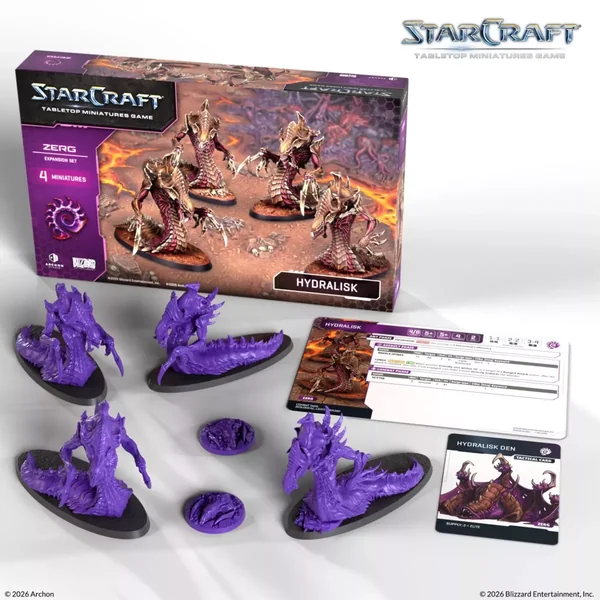 StarCraft - Tabletop Miniatures Game - Hydralisk - Zerg Expansion Set - Version Anglaise