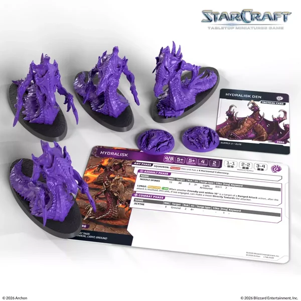 StarCraft - Tabletop Miniatures Game - Hydralisk - Zerg Expansion Set - Version Anglaise