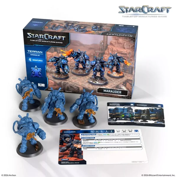 StarCraft - Tabletop Miniatures Game - Marauder - Terran Expansion Set - Version Anglaise